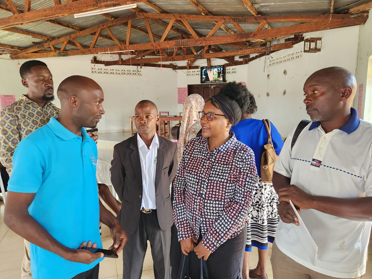 Buwama CLC Community Facilitator giving some input to the presentation