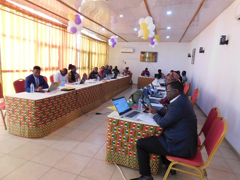 Vue densemble de la salle de réunion